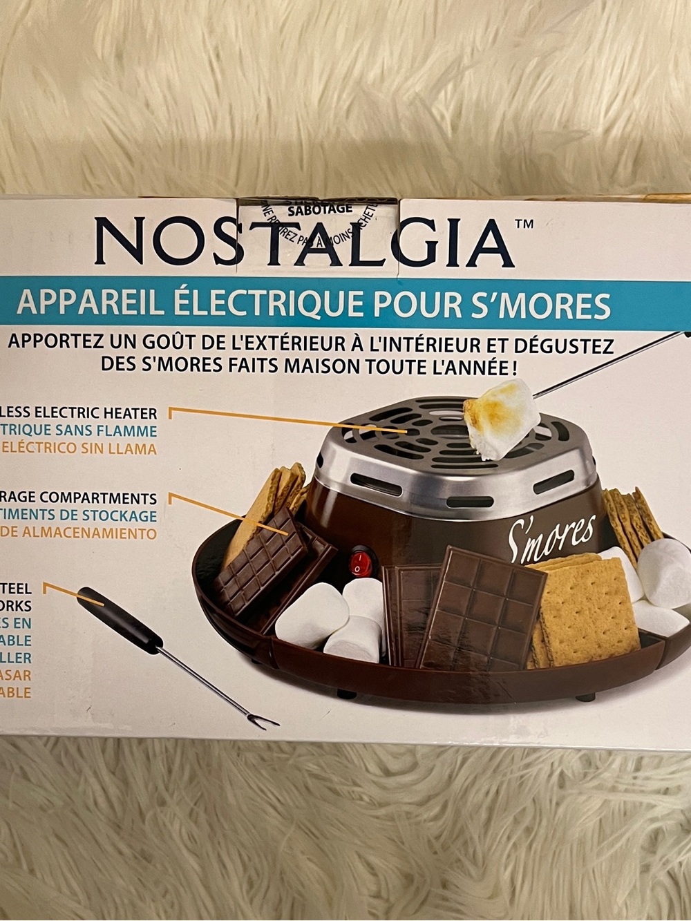 Nostalgia Brown and Silver Electric S'mores Maker